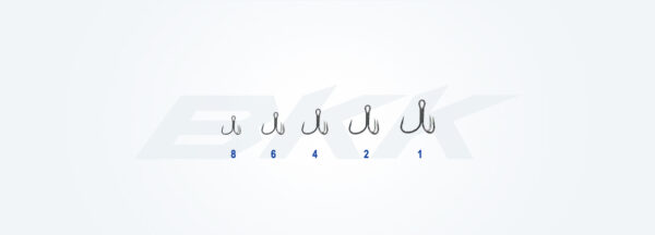 BKK SPEAR EWG-71 SS Treble Hooks Size 8# - 8 Pack, Extra Wide Gap For Crank Baits, 1X Strength Fishing Hooks - View #3