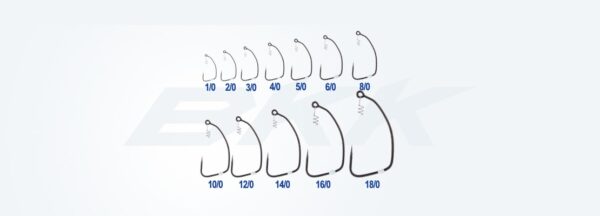 BKK Hooks Titanrider Size 16/0# - 2 Pack, Weedless Rigging Hooks For Large Soft Plastic Lures - View #8